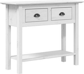 vidaXL Măsuță consolă "BODO", alb, 91x35x74 cm, lemn masiv de pin