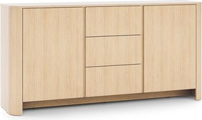 Comodă Sorrenti 168 cm cu sertare - stejar Vicenza