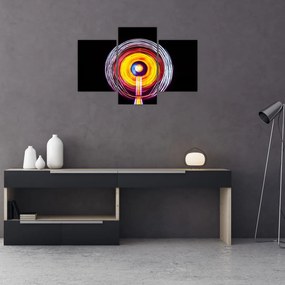 Tablou cu lumini în cerc (90x60 cm)
