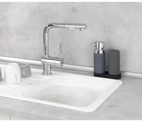 WENKO 54735100 - Stație de curățare EASY SQUEEZ-E, 15 x 18 cm, gri/gri