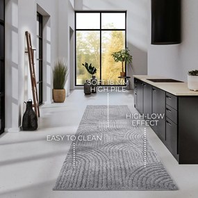 Covor tip traversă gri 80x240 cm Chappe Light Grey – Elle Decoration