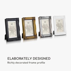 Regent, ramă pentru fotografii, dreptunghiulară, 17 × 12 cm fotografii, suport, sticlă, rococo