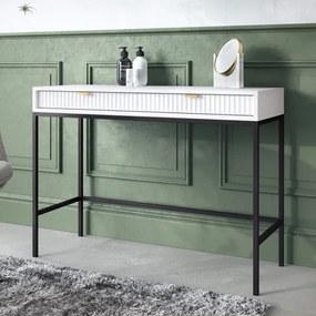 Măsuță laterală NOVA 77x104 cm alb/negru