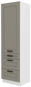 Dulap de bucătărie pentru alimente Lucid 60 DKS 210 3S 1F (claygrey + alb). 1045462