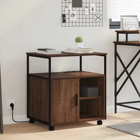 vidaXL Dulap de birou Stejar brun 60 x 46 x 67 cm Lemn compozit