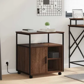 vidaXL Dulap de birou Stejar brun 61 x 46 x 67 cm Lemn compozit