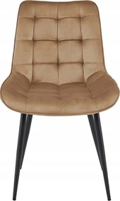 Maro scaun bucatarie BERA din catifea cu picioare negre