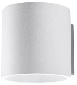 Aplică de perete albă ø 10 cm Roda – Sollux