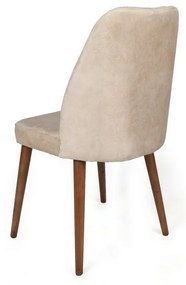 Set de scaune Alfa Cream and Walnut, 2 buc.