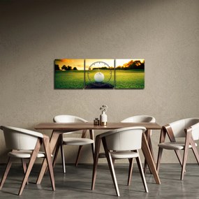 Tablou - Golf (cu ceas) (90x30 cm)