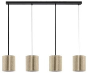 Brilagi - Lustră suspendată pe cablu NORDIC WAVE 4xE27/15W/230V in/negru