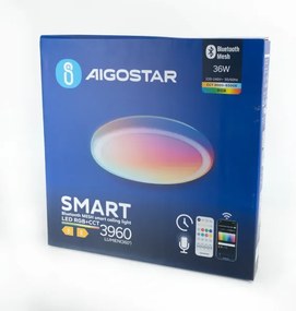 Plafonieră LED RGBW dimabilă Aigostar MESH LED/36W/230V + telecomandă