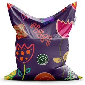 Sac de șezut Classic flori desenate - pentru copii, colorat