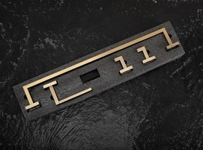 Set accesorii pentru baie Rio auriu periat 4 piese