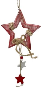 Ornament brad Craciun Star 35cm, Rosu