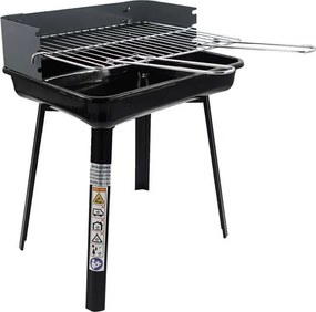 Gratar pe carbuni Master Grill & Party MG936, Reglabil, Pliabil, Negru