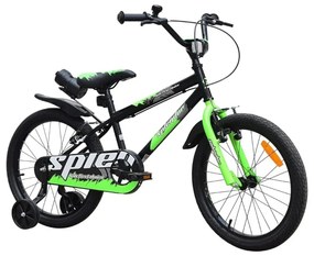 Bicicleta pentru copii NOVOKIDS™ Splend'Or Boom PRO Edition, Cu bidon pentru apa, Roti 20" inch, Maxim 50 kg, Cadru din otel, Roti ajutatoare