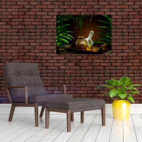 Tablou cu obiectele spa (70x50 cm)