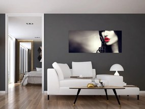 Tablou - Femeia misterioasă (120x50 cm)