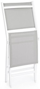 Scaun de grădină alb din metal Elin – Bizzotto