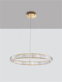 Lustra LED suspendata cristal design elegant AURELIA 47W