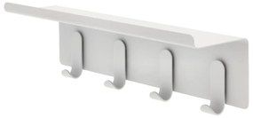 Cuier de perete gri deschis cu raft din oțel 11,5 cm A-Hallway – Zone