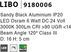 Accesoriu Libo 6W, Corp de iluminat pentru sistemul magnetic-decorativ MAGNA