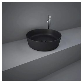 Lavoar rotund negru mat Rak Feeling 42 cm