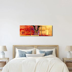 Tablou - Zeița africană (cu ceas) (90x30 cm)
