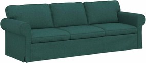 vidaXL Canapea Verde închis 245 x 82 x 80 cm țesătură