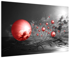 Tabloul bilelor roșii (90x60 cm)