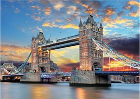Tablou pe sticlă - Tower Bridge, Londra, Anglia (70x50 cm)
