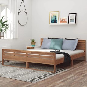 Cadru de pat, 180x200 cm, lemn masiv de tec 180 x 200 cm