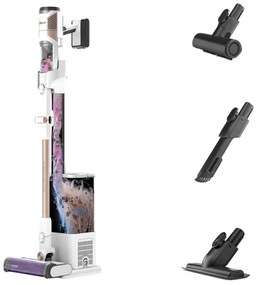 Aspirator vertical Shark IW3612EUT, 240W, 0.42 l, 3 moduri, 3 trepte, 3 atasamente, Afisaj LED, Senzori pentru detectarea murdăriei invizibile, Autonomie pana la 60 min, Alb/Galben