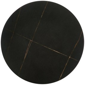 Masa de cafea Verde marmura neagra/negru ø40/h52 cm