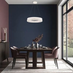 Lustră LED suspendată pe cablu FROZI LED/32W/230V Ø 50 cm, alb