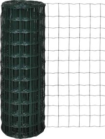 vidaXL Euro gard, verde, 25 x 0,8 m, oțel