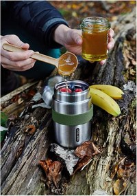 Termos argintiu pentru mâncare din oțel inoxidabil 400 ml – Black + Blum