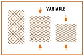 Nature Spalier de gradina, natural, 50 x 150 cm, lemn