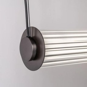 Lustra LED smart cu telecomanda COMO titan periat
