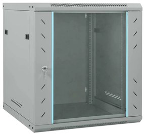 vidaXL Dulap de rețea cu depozitare Gri 60 x 60 x 65 cm Oțel