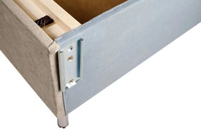 Canapea extensibila Sofie, cu lada pentru depozitare, 3 locuri, 203x92x86 cm, Bej