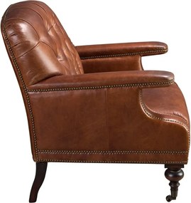 Fotoliu design italian, Piele Naturala, Chesterfield 5163