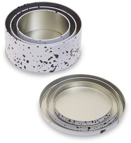 Recipiente 3 buc. din metal pentru prăjituri Speckled – Premier Housewares