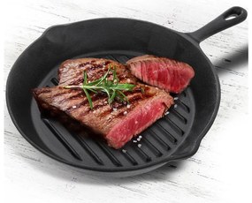 Tigaie tip grill din fontă ø 24 cm Litina – Orion