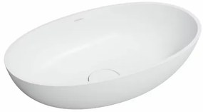 Lavoar pe blat Omnires Shell M+ alb mat