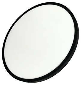 Plafonieră LED, 40 W, 230 V, 3000/4000/6500 K, Ø 50 cm, neagră