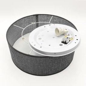 Plafonieră SIRJA 1xE27/15W/230V, Ø 35 cm, gri