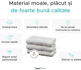 Prosop SOFT 70x125 cm maro, 100% bumbac