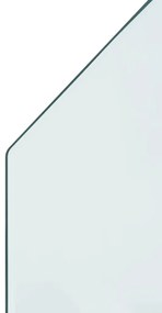 Placa de sticla pentru semineu, hexagonala, 80x60 cm 1, 80 x 60 cm